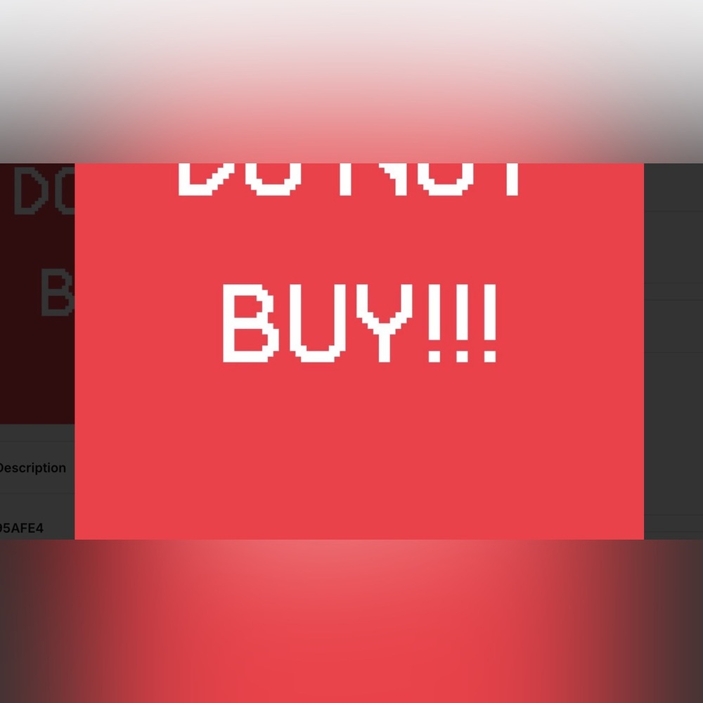 Already SOLD DO NOT BUY THIS